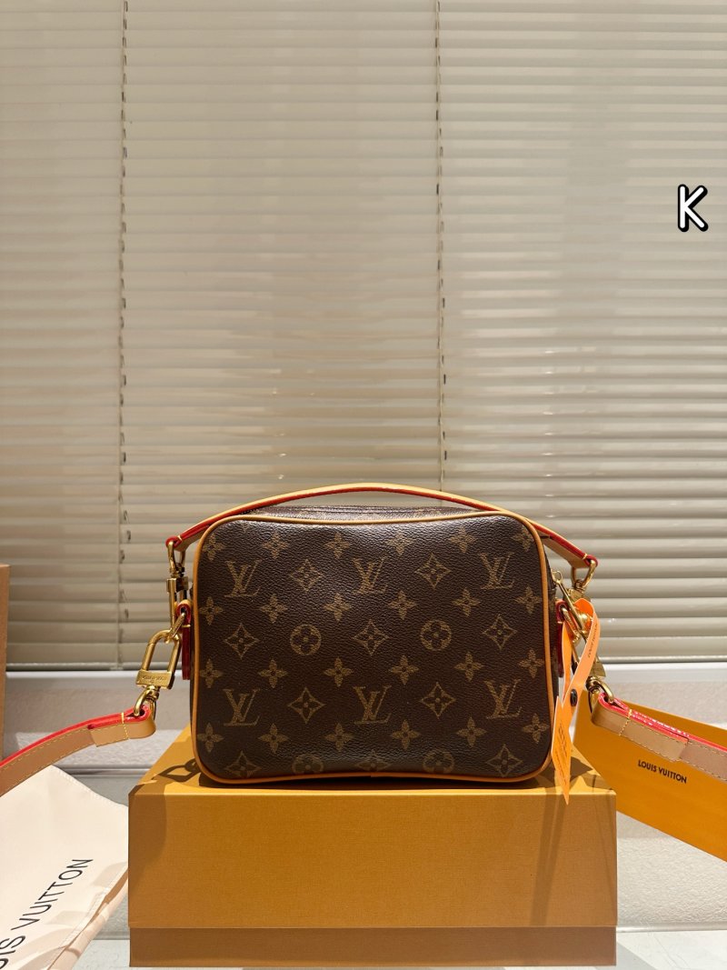 Louis Vuitton Monogram Canvas Dual-Compartment Messenger Bag Brown view