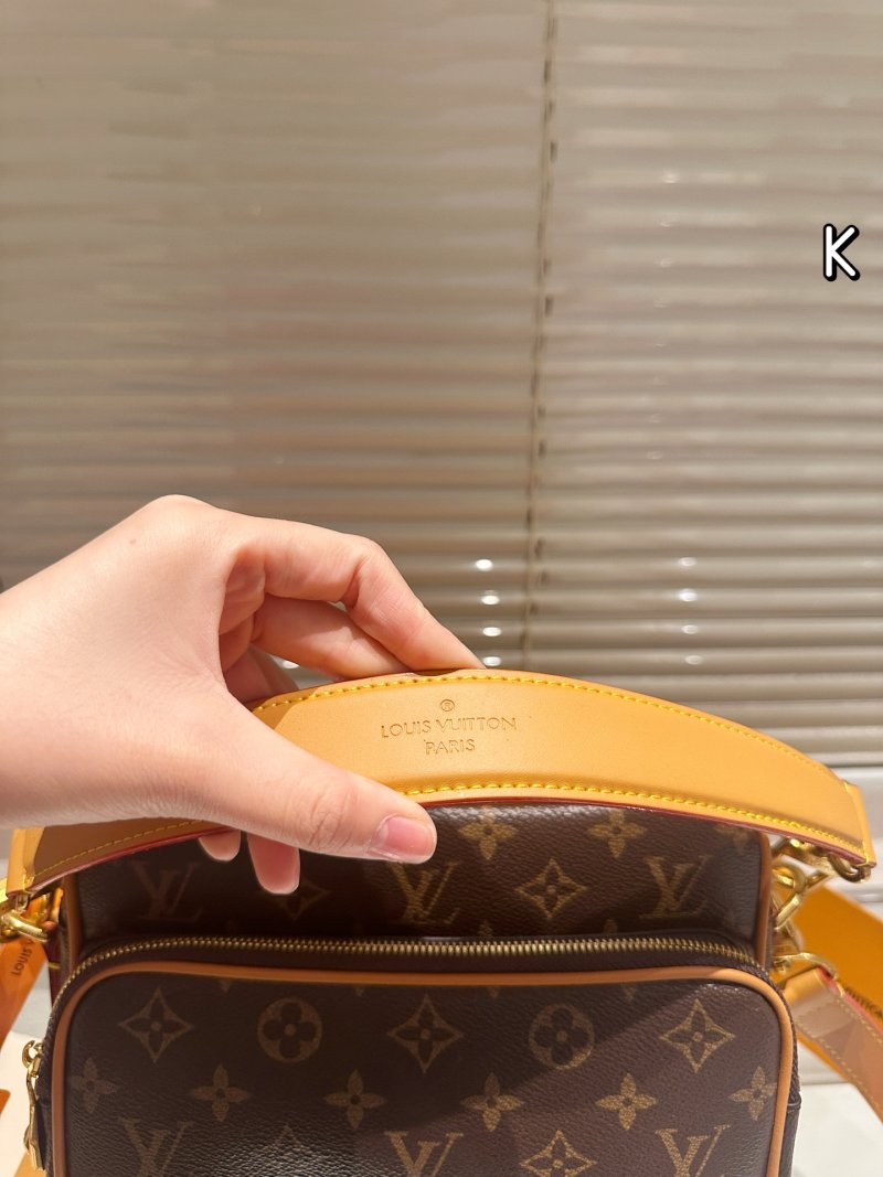 Louis Vuitton Monogram Canvas Dual-Compartment Messenger Bag Brown view