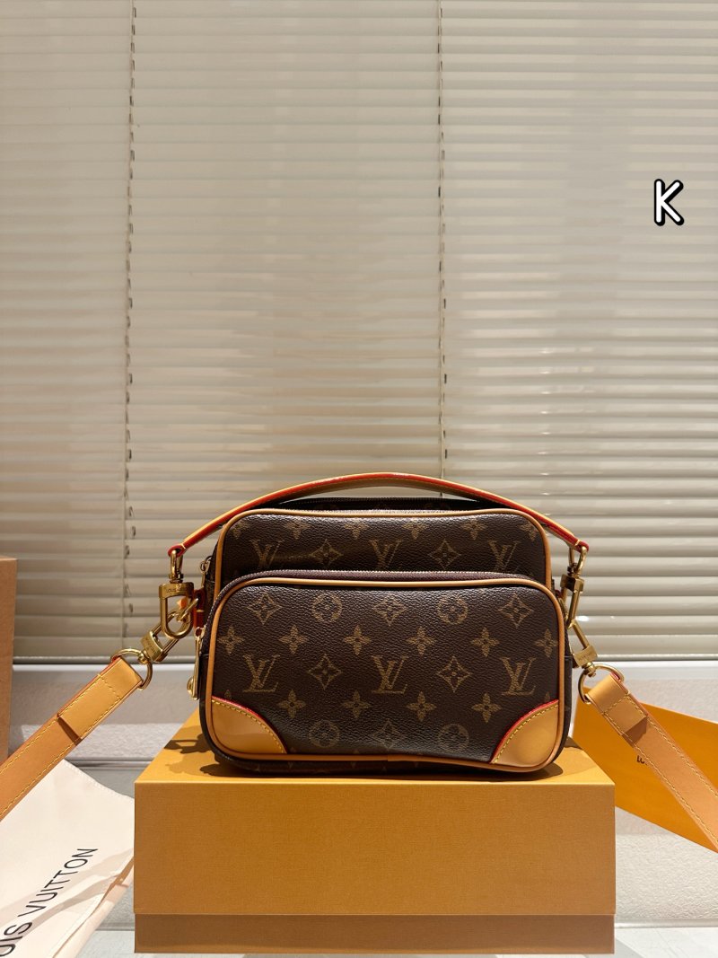 Louis Vuitton Monogram Canvas Dual-Compartment Messenger Bag Brown view