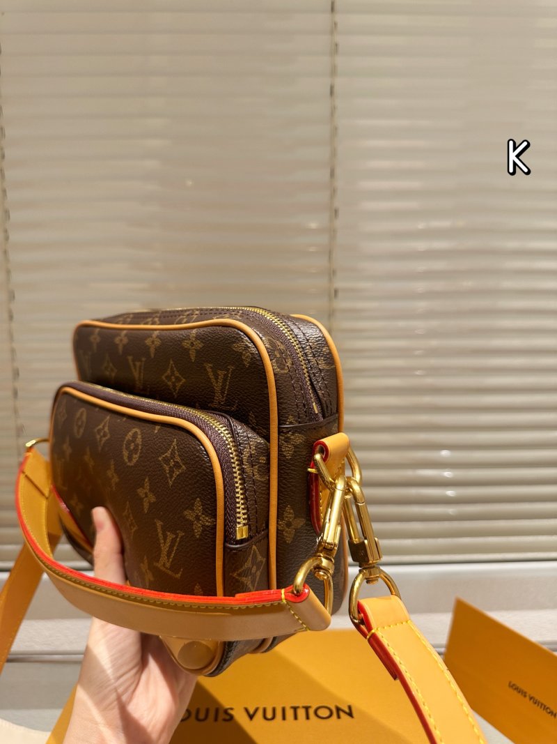 Louis Vuitton Monogram Canvas Dual-Compartment Messenger Bag Brown view