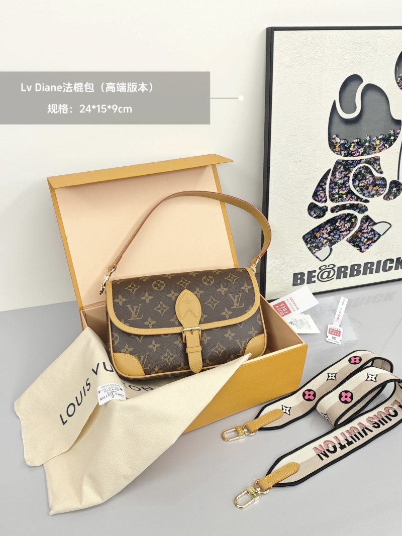 Louis Vuitton Monogram Diane Shoulder Bag Brown