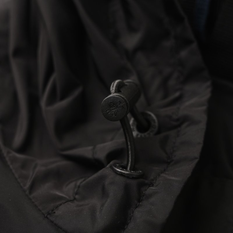 Moncler Navy Puffer Jacket with Heart Logo view