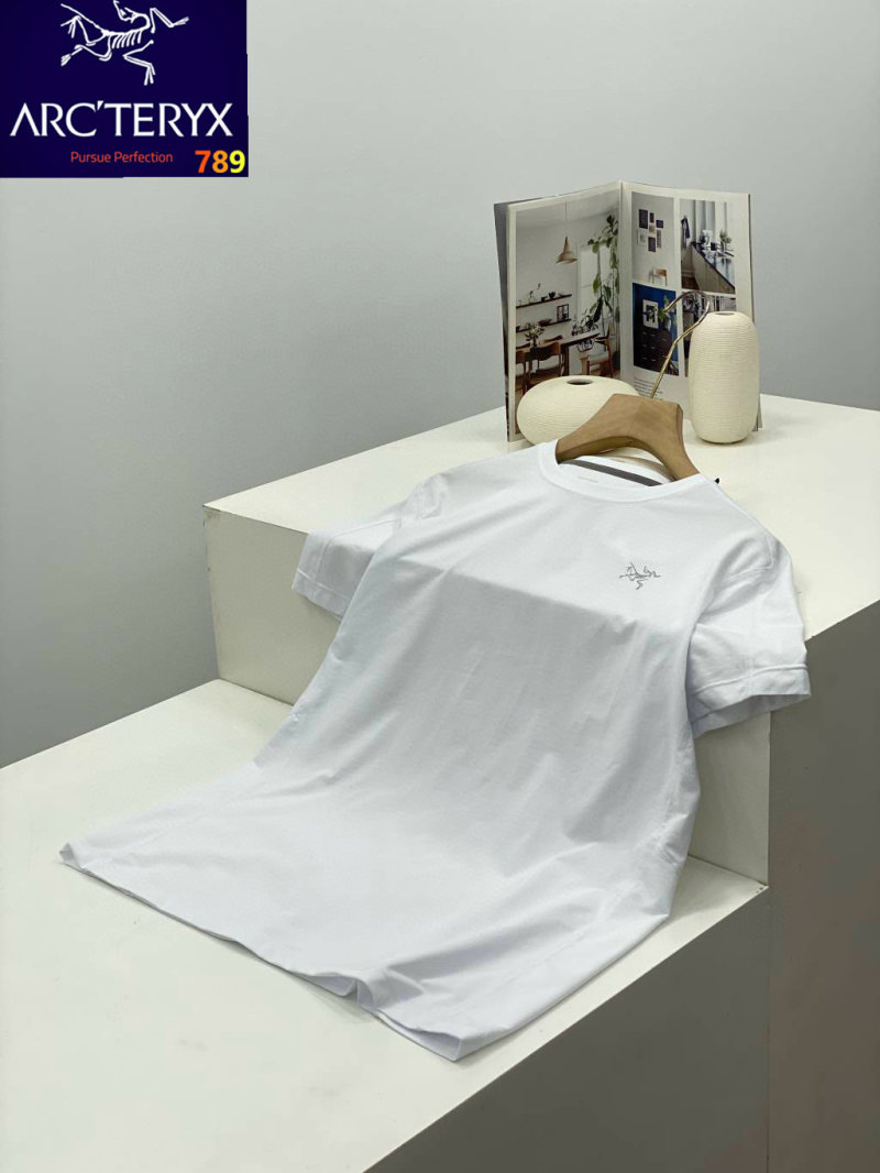 Arc'teryx Short Sleeve Half-Zip Mock Neck T-Shirt Sage view