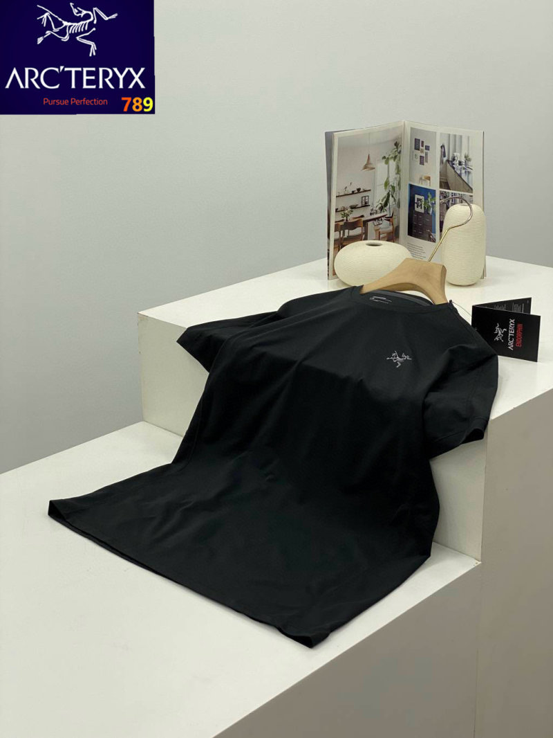 Arc'teryx Short Sleeve Half-Zip Mock Neck T-Shirt Sage view