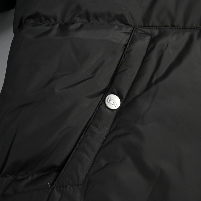 Black Oversized Puffer Down Jacket view