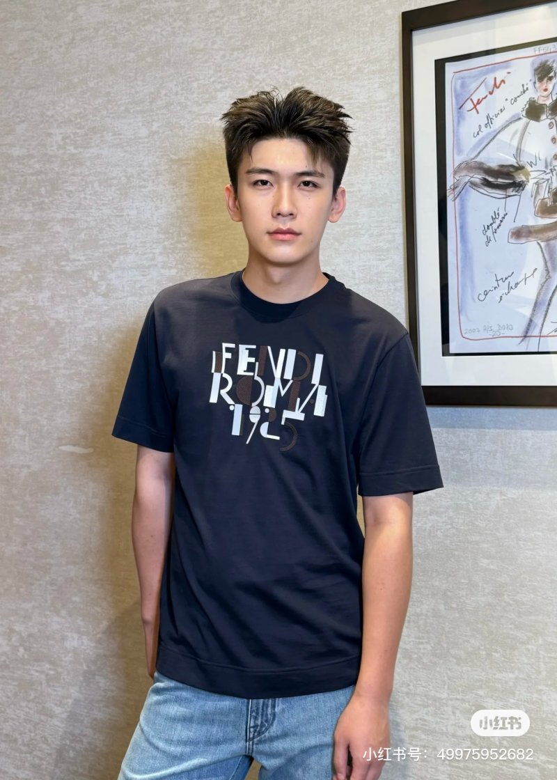 Fendi Roma 1925 Black T-Shirt