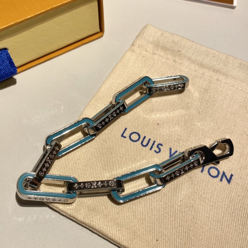 Louis Vuitton Monogram Bamboo Link Blue Bracelet view
