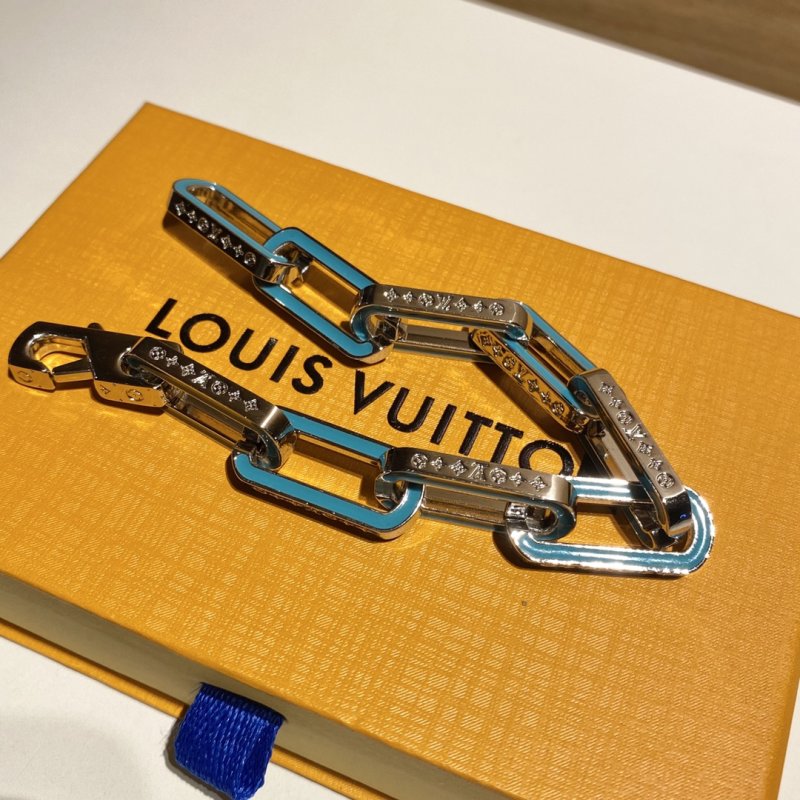 Louis Vuitton Monogram Bamboo Link Blue Bracelet view