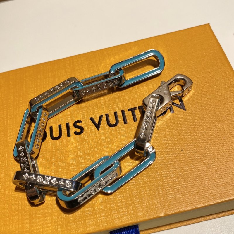 Louis Vuitton Monogram Bamboo Link Blue Bracelet view