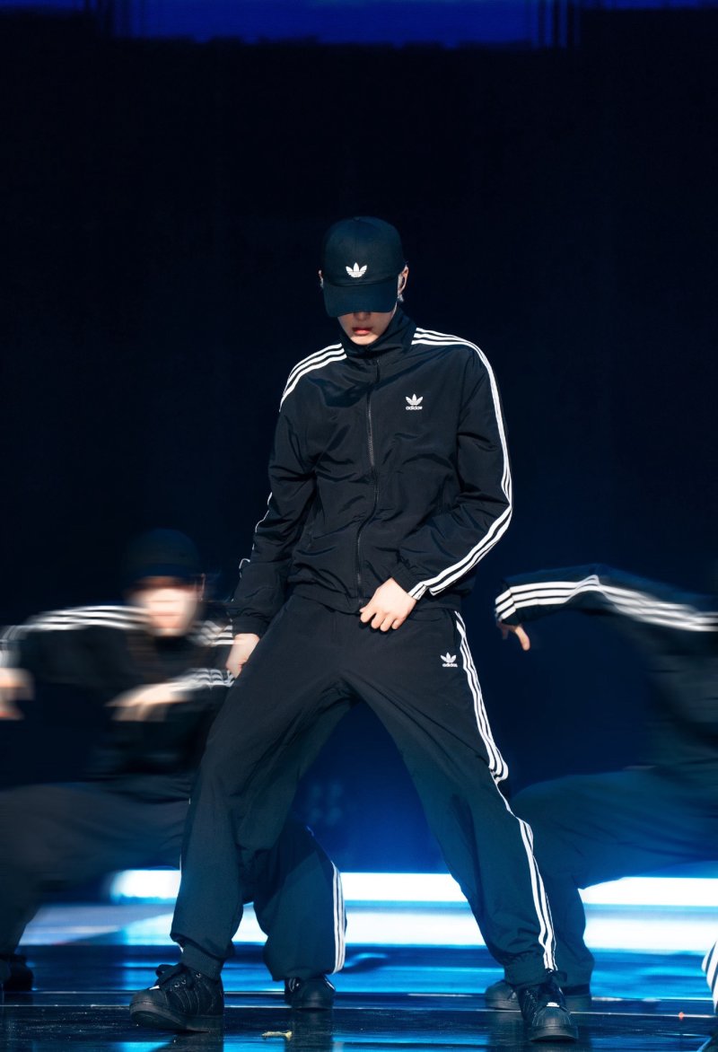 Adidas Black 3-Stripe Track Jacket view