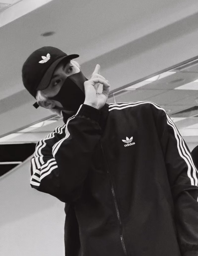 Adidas Black 3-Stripe Track Jacket view