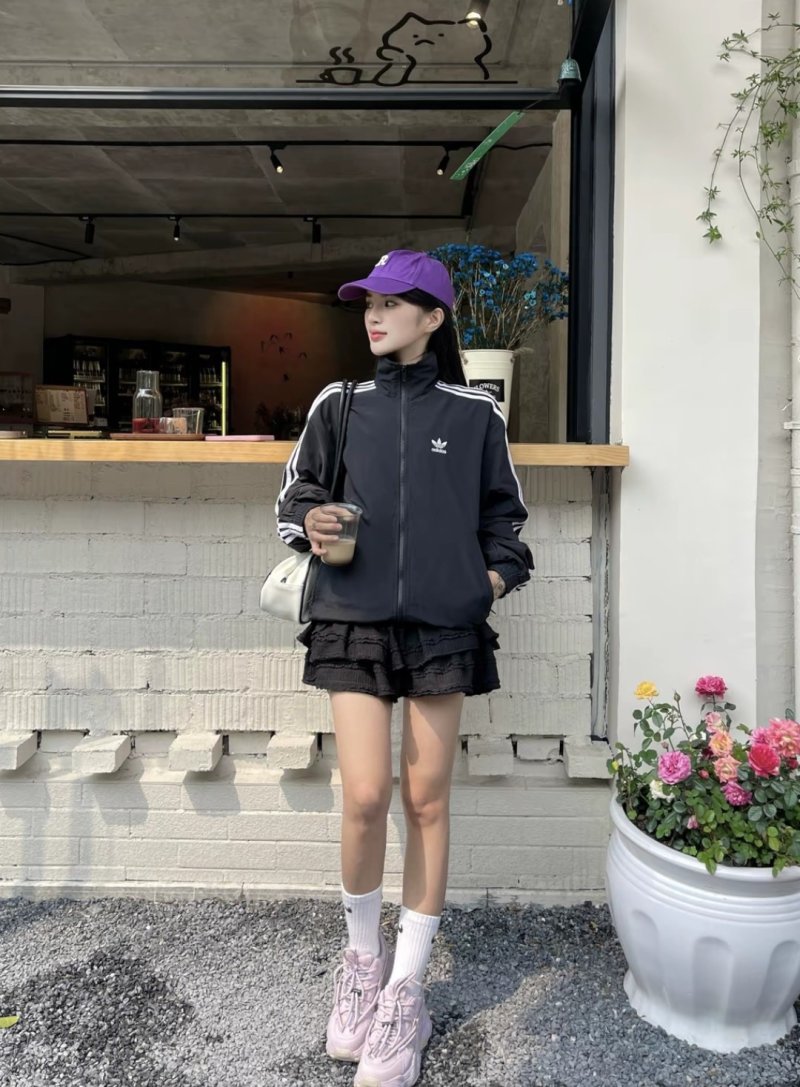 Adidas Black 3-Stripe Track Jacket view