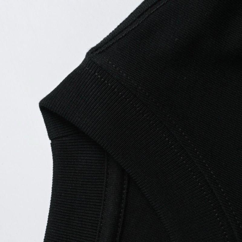 Dior Black Short-Sleeve Logo T-Shirt with Pleated Hem view