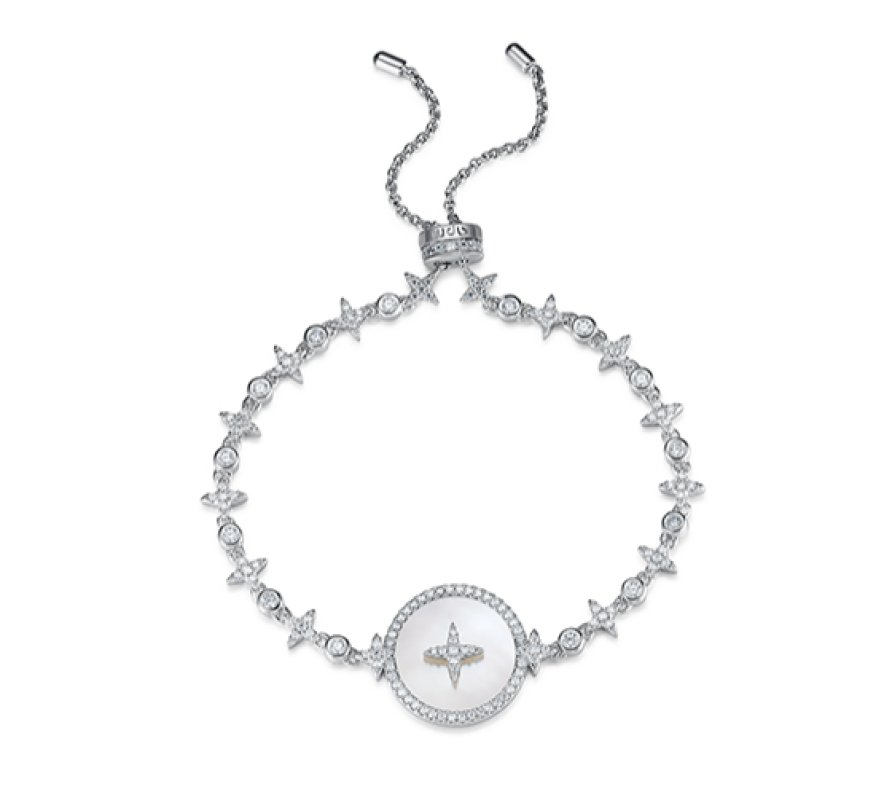 APM Monaco Eternelle Star Mother-of-Pearl Silver Bracelet view