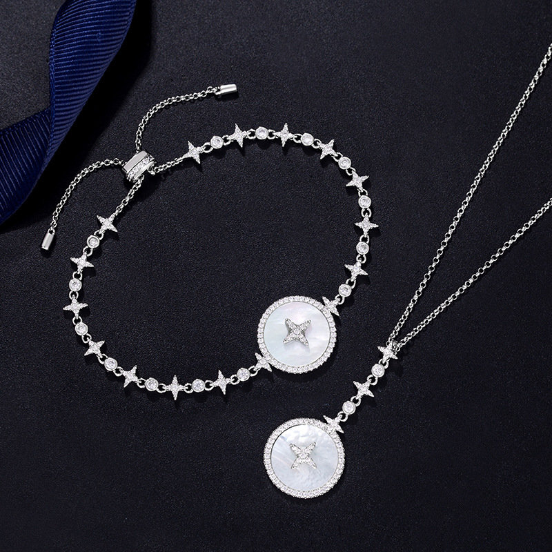 APM Monaco Eternelle Star Mother-of-Pearl Silver Bracelet view
