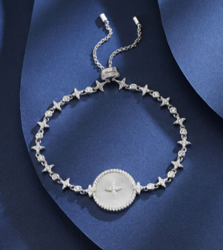APM Monaco Eternelle Star Mother-of-Pearl Silver Bracelet view 9
