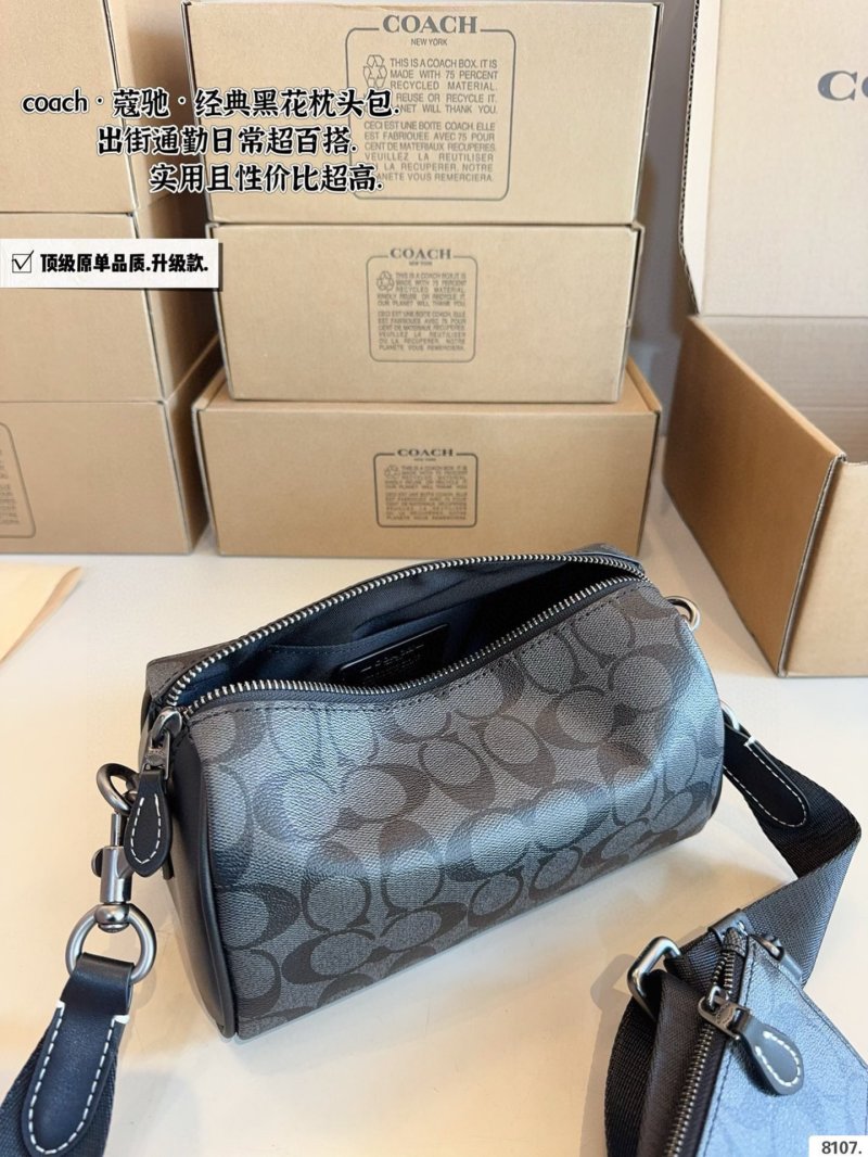 Coach Classic Black Monogram Crossbody Bag view