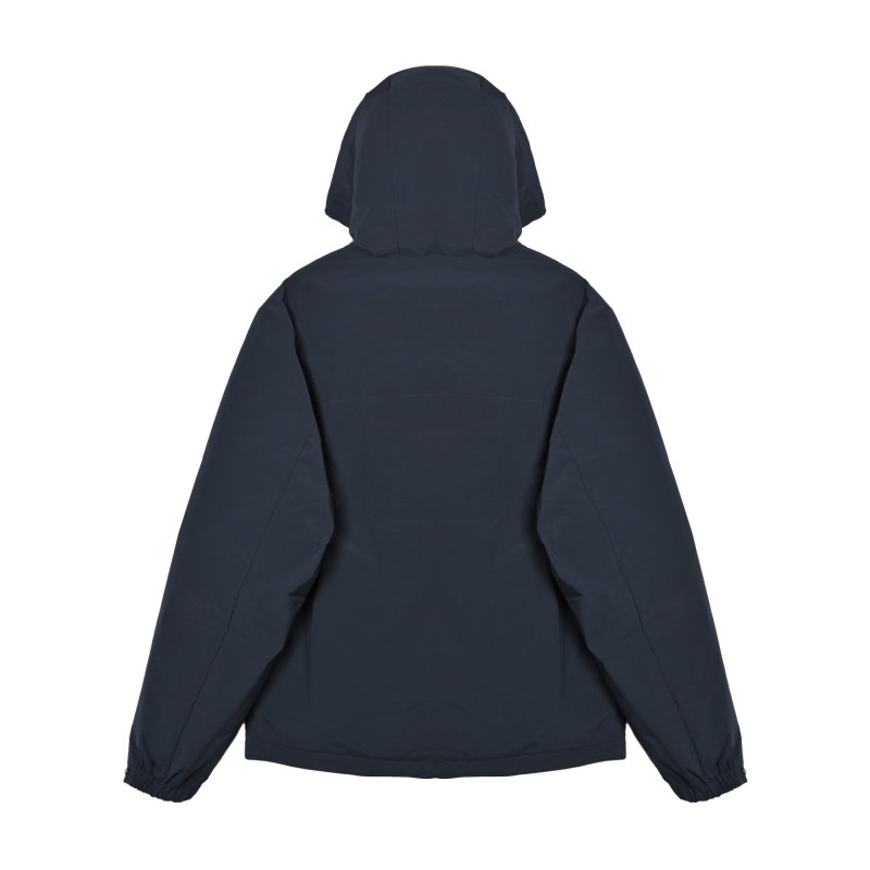 Moncler Navy Down Jacket with Chest Pocket view