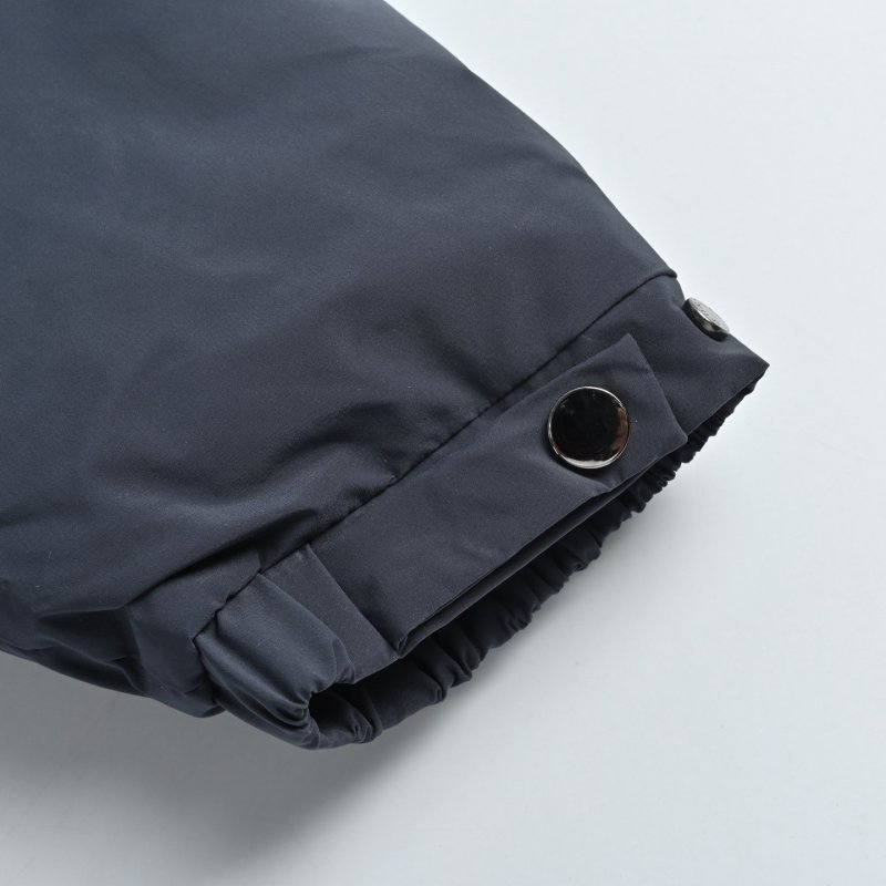 Moncler Navy Down Jacket with Chest Pocket view