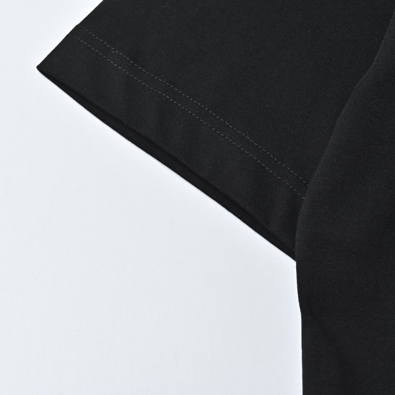 Louis Vuitton Colorful Rainbow Brush Stroke Black T-Shirt view