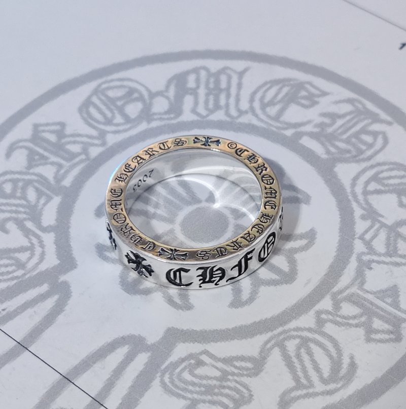 Chrome Hearts Gothic Script Silver Ring