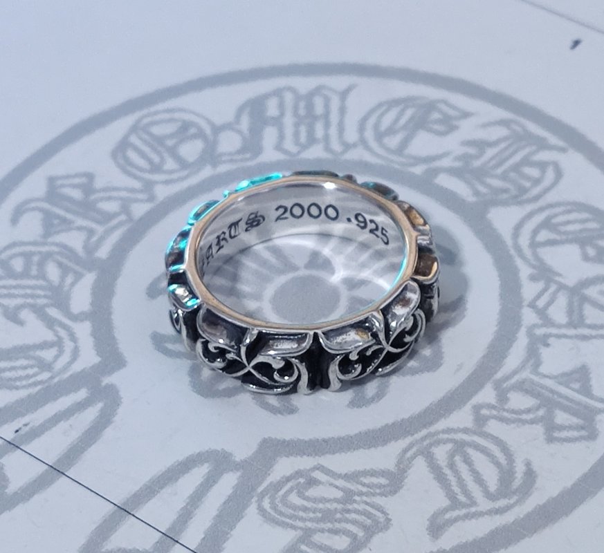 Chrome Hearts Gothic Script Silver Ring view