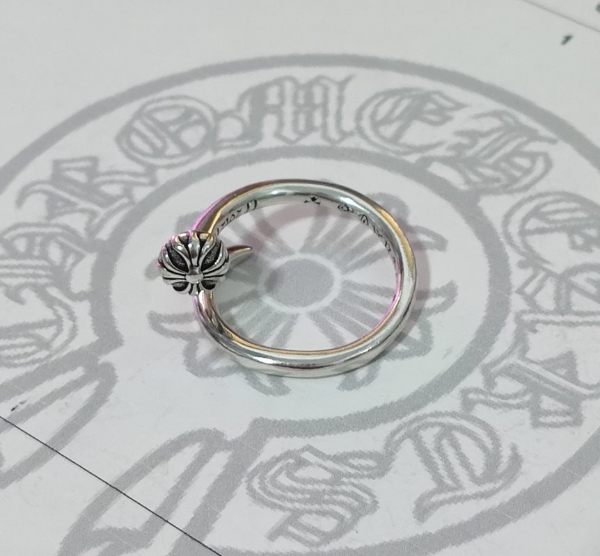Chrome Hearts Gothic Script Silver Ring view