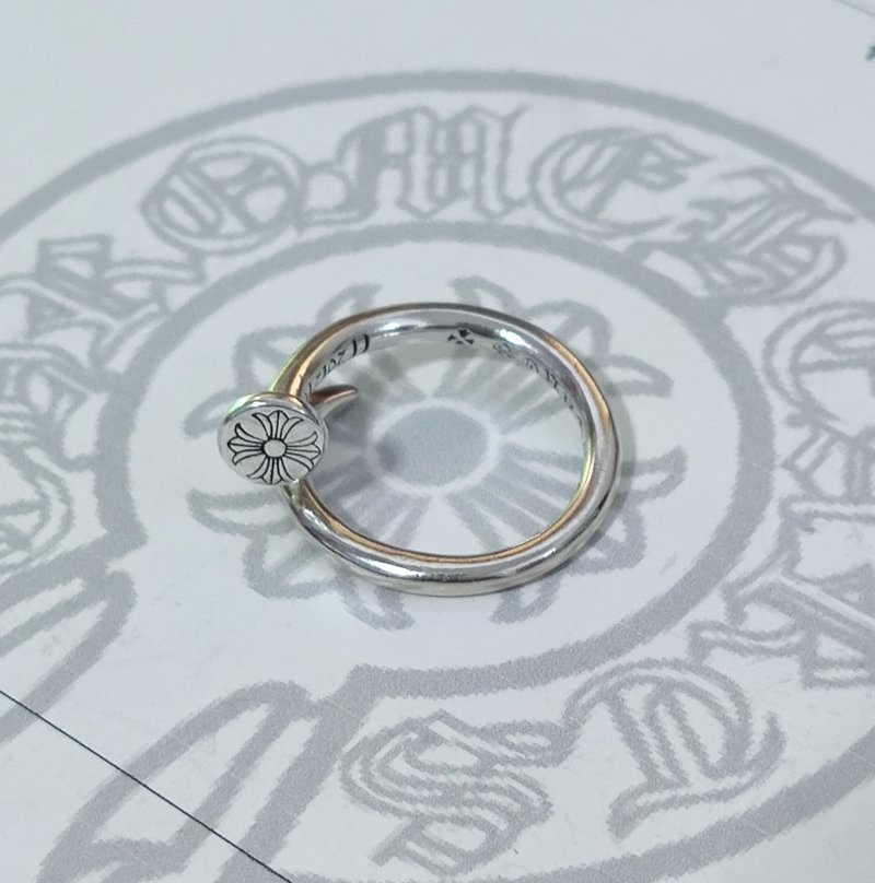 Chrome Hearts Gothic Script Silver Ring view