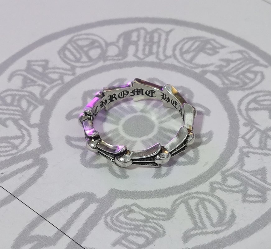 Chrome Hearts Gothic Script Silver Ring view