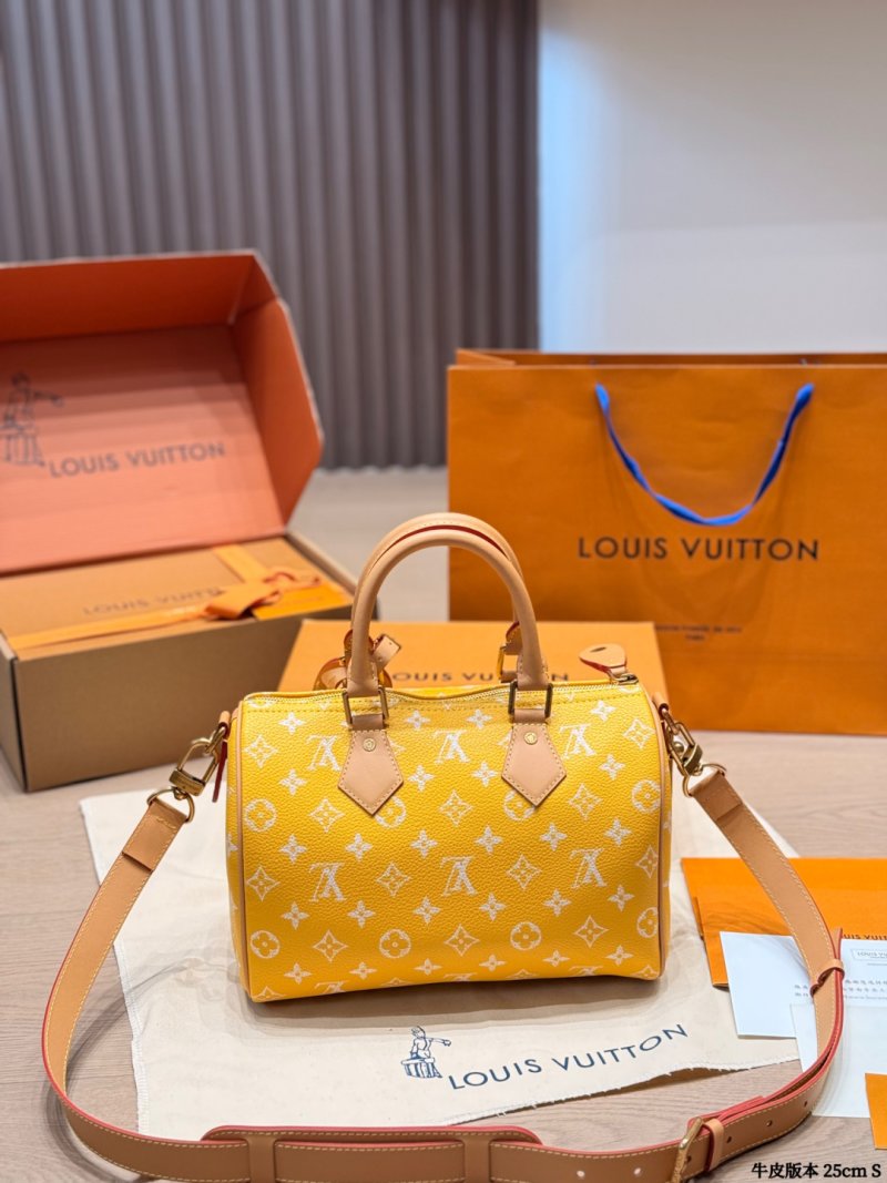 Louis Vuitton Speedy P44 Monogram Yellow Handbag 25cm view