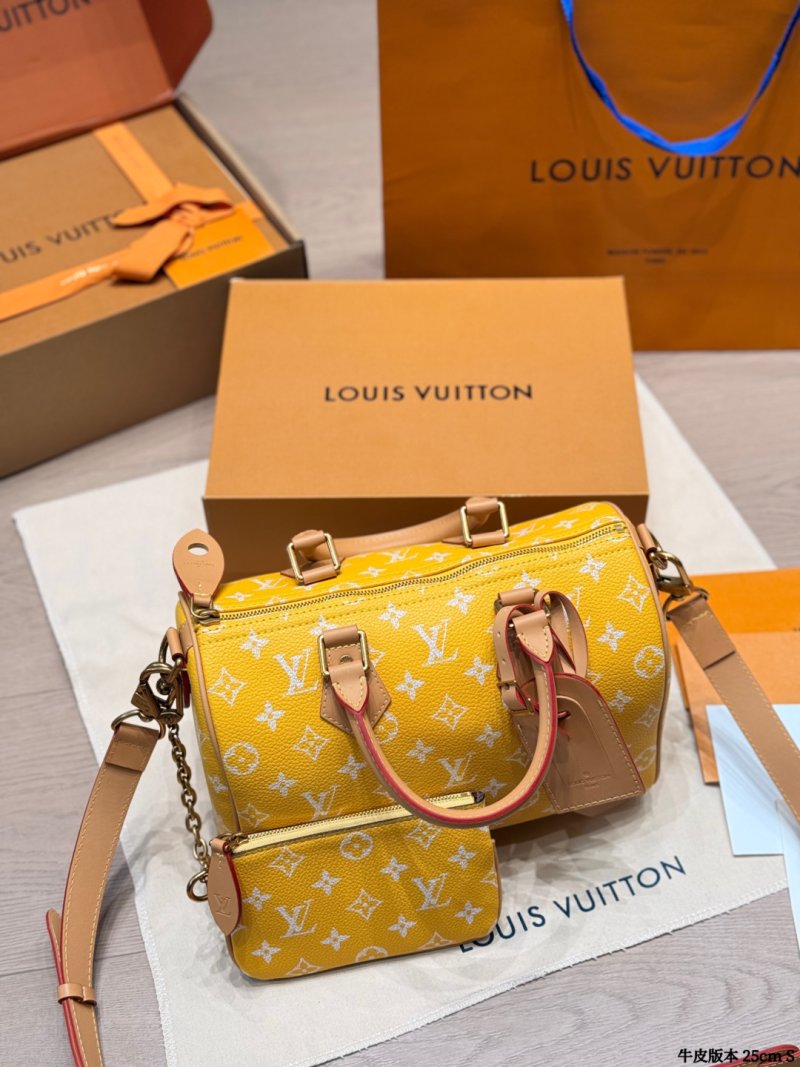 Louis Vuitton Speedy P44 Monogram Yellow Handbag 25cm view
