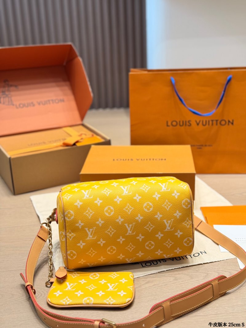 Louis Vuitton Speedy P44 Monogram Yellow Handbag 25cm view