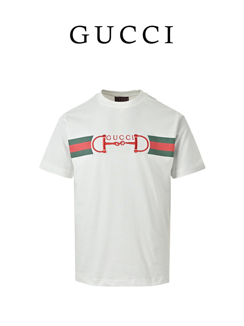 Gucci Horsebit Web Stripe White T-Shirt view