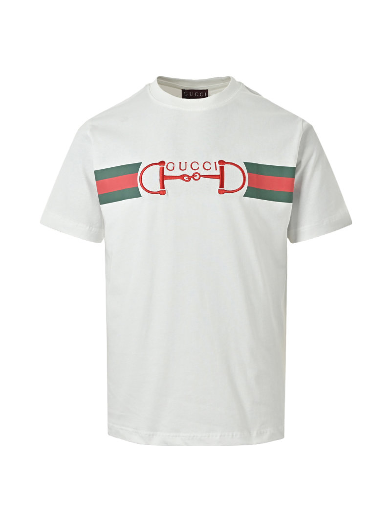 Gucci Horsebit Web Stripe White T-Shirt view