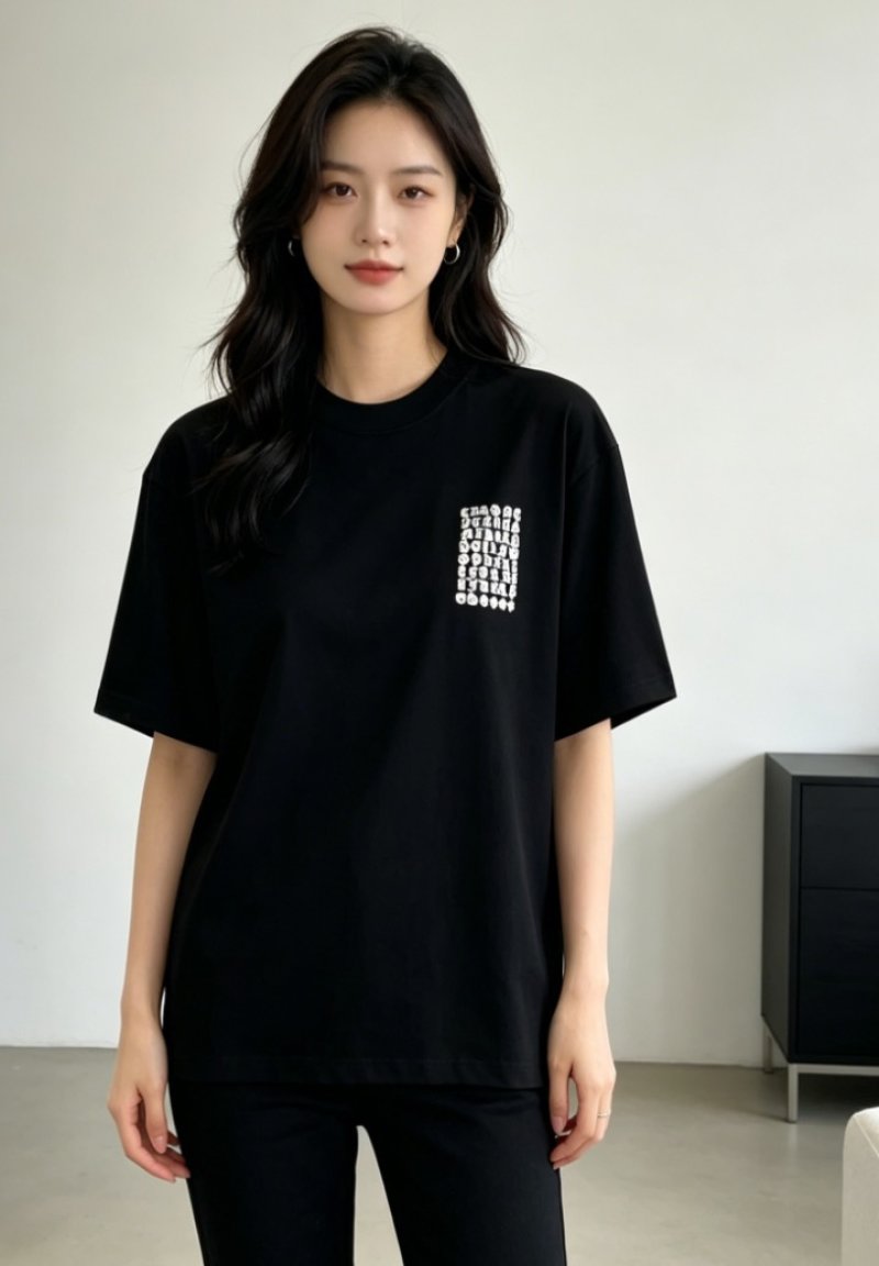 Black Graphic Short Sleeve T-Shirt view