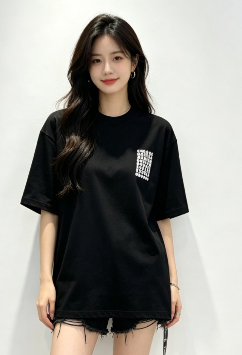 Black Graphic Short Sleeve T-Shirt view