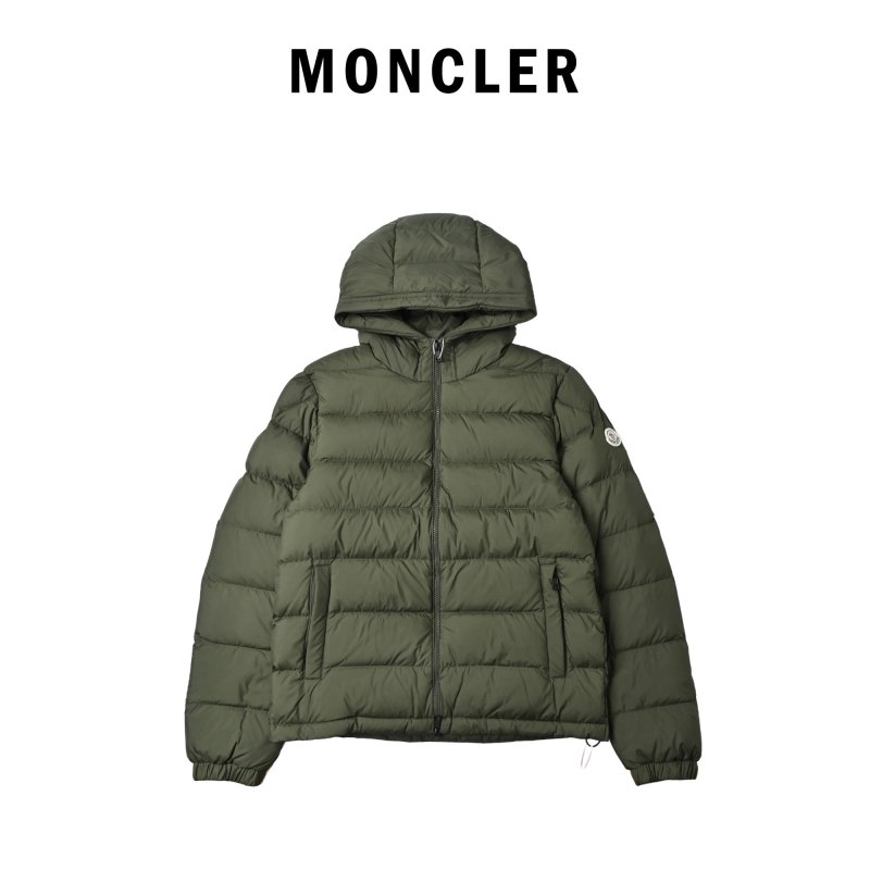 Moncler Olive Green Puffer Down Jacket view