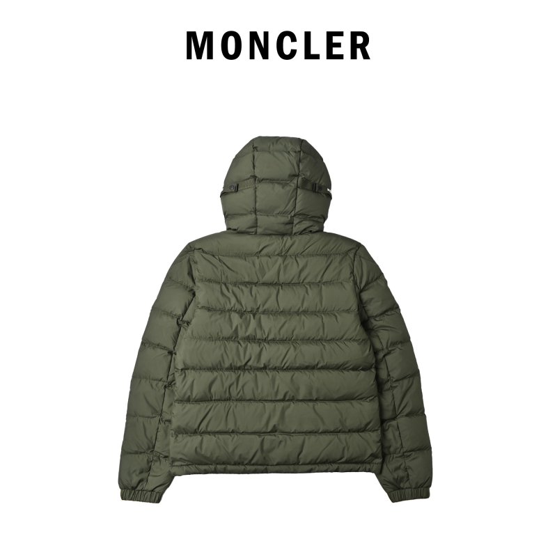 Moncler Olive Green Puffer Down Jacket view