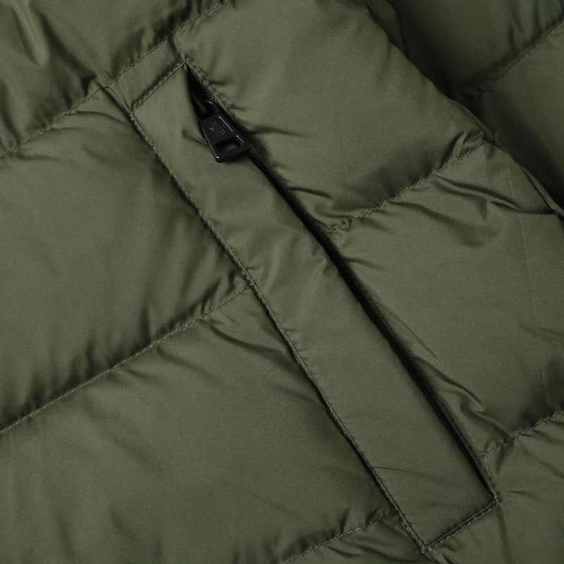 Moncler Olive Green Puffer Down Jacket view