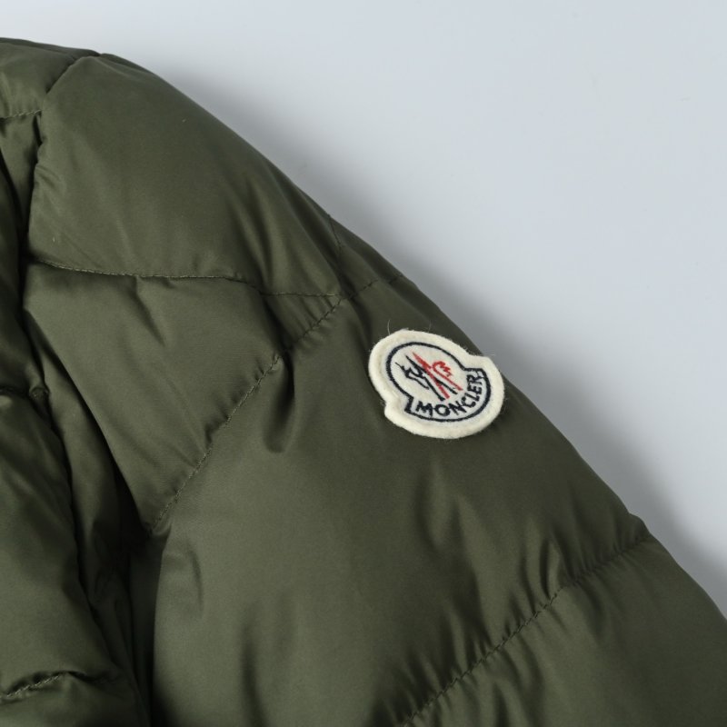 Moncler Olive Green Puffer Down Jacket view