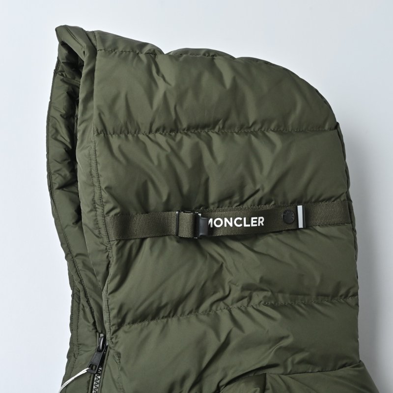 Moncler Olive Green Puffer Down Jacket view