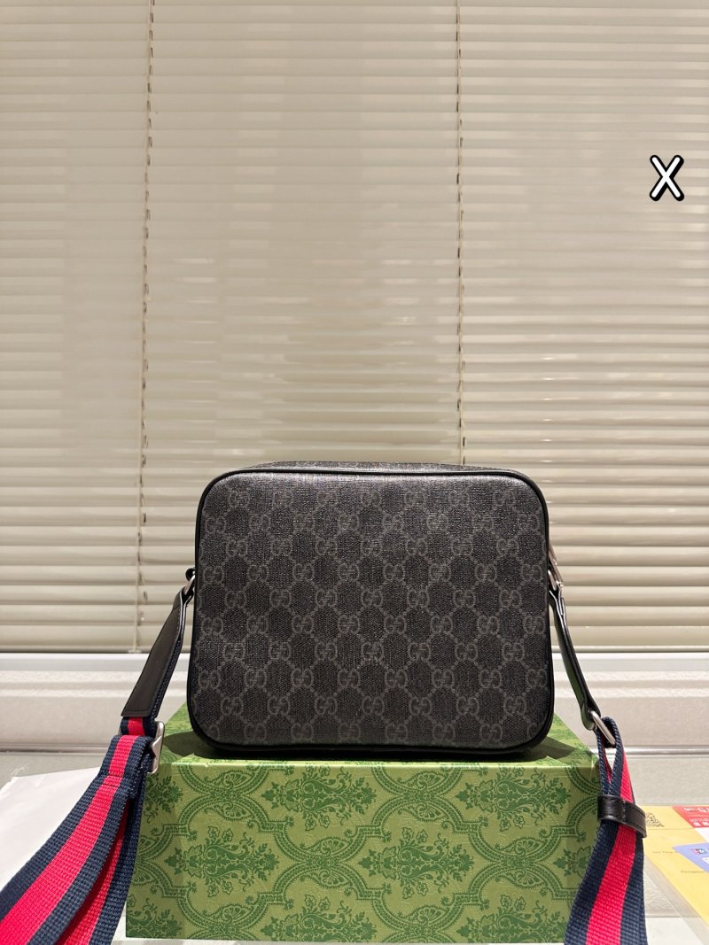 Gucci GG Canvas Crossbody Shoulder Bag Black view