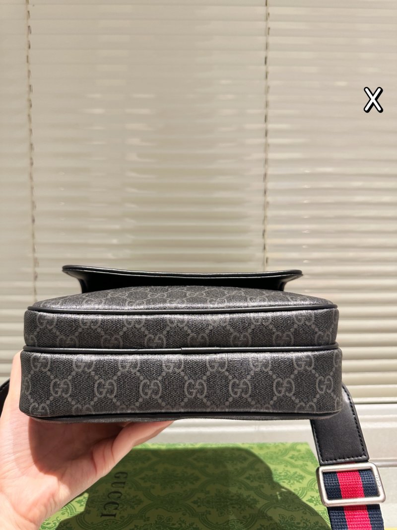 Gucci GG Canvas Crossbody Shoulder Bag Black view