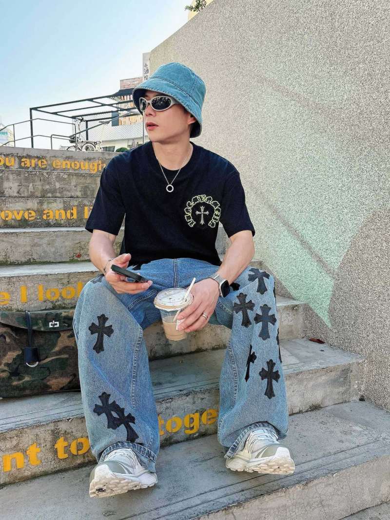 Chrome Hearts Black Cross Logo T-Shirt view