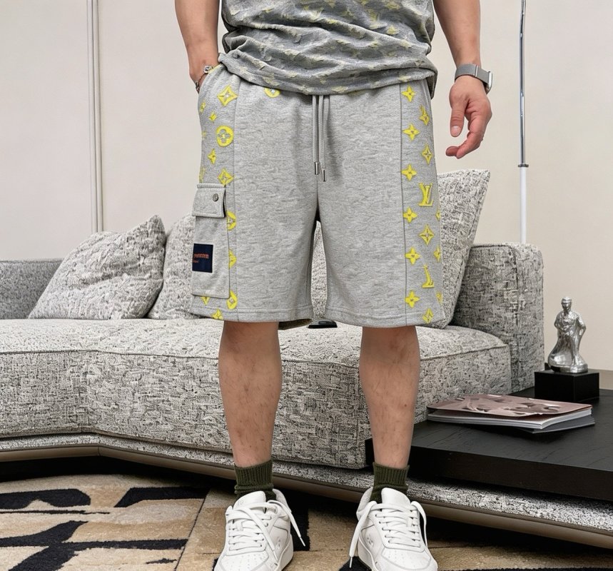 Louis Vuitton Monogram Cargo Shorts Grey view