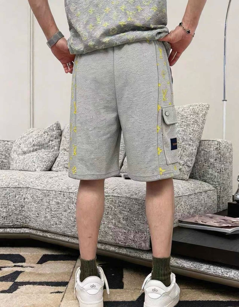 Louis Vuitton Monogram Cargo Shorts Grey view