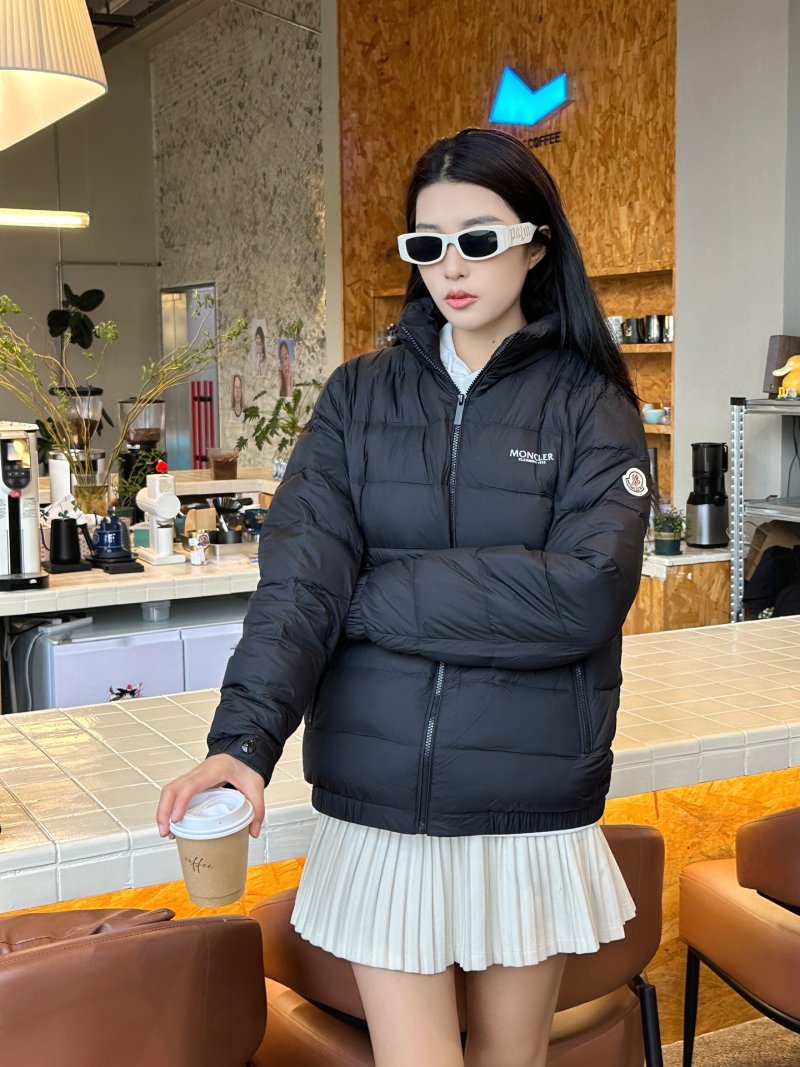 Black Quilted Puffer Down Jacket – Lightweight Winter Coat view