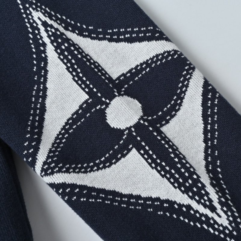 Louis Vuitton Navy Zip Hoodie Jacket with LV Monogram view