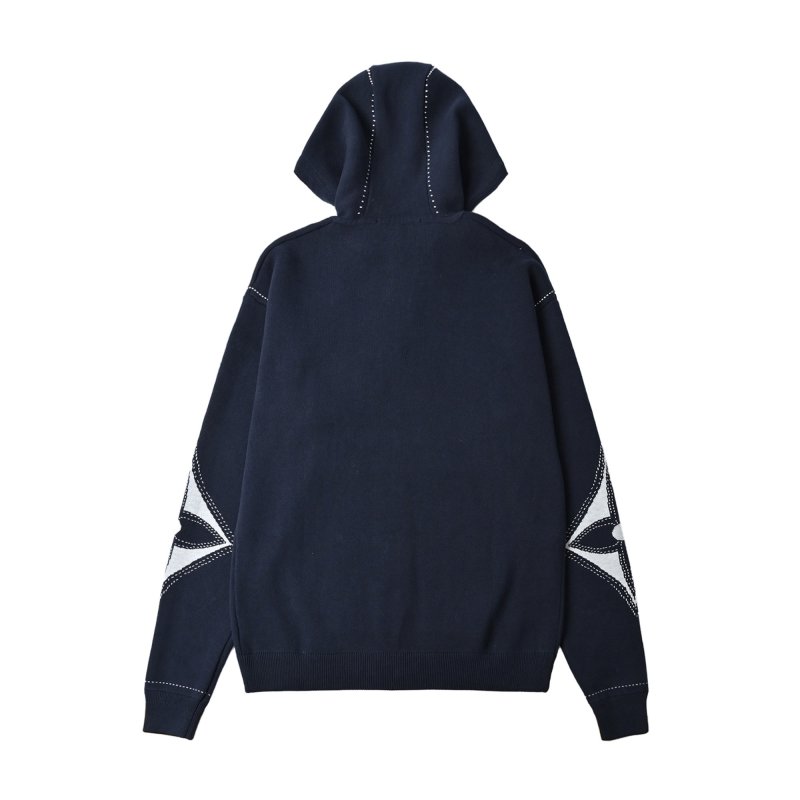 Louis Vuitton Navy Zip Hoodie Jacket with LV Monogram view