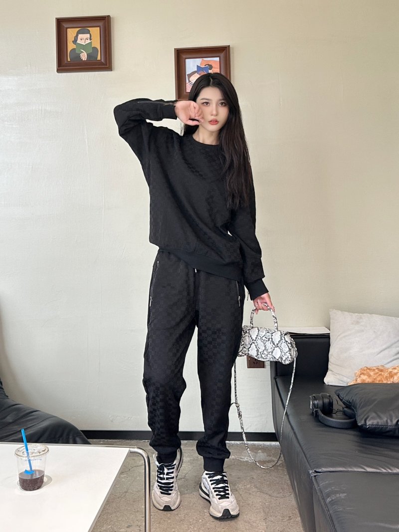 Gucci GG Monogram Black Jogger Pants view